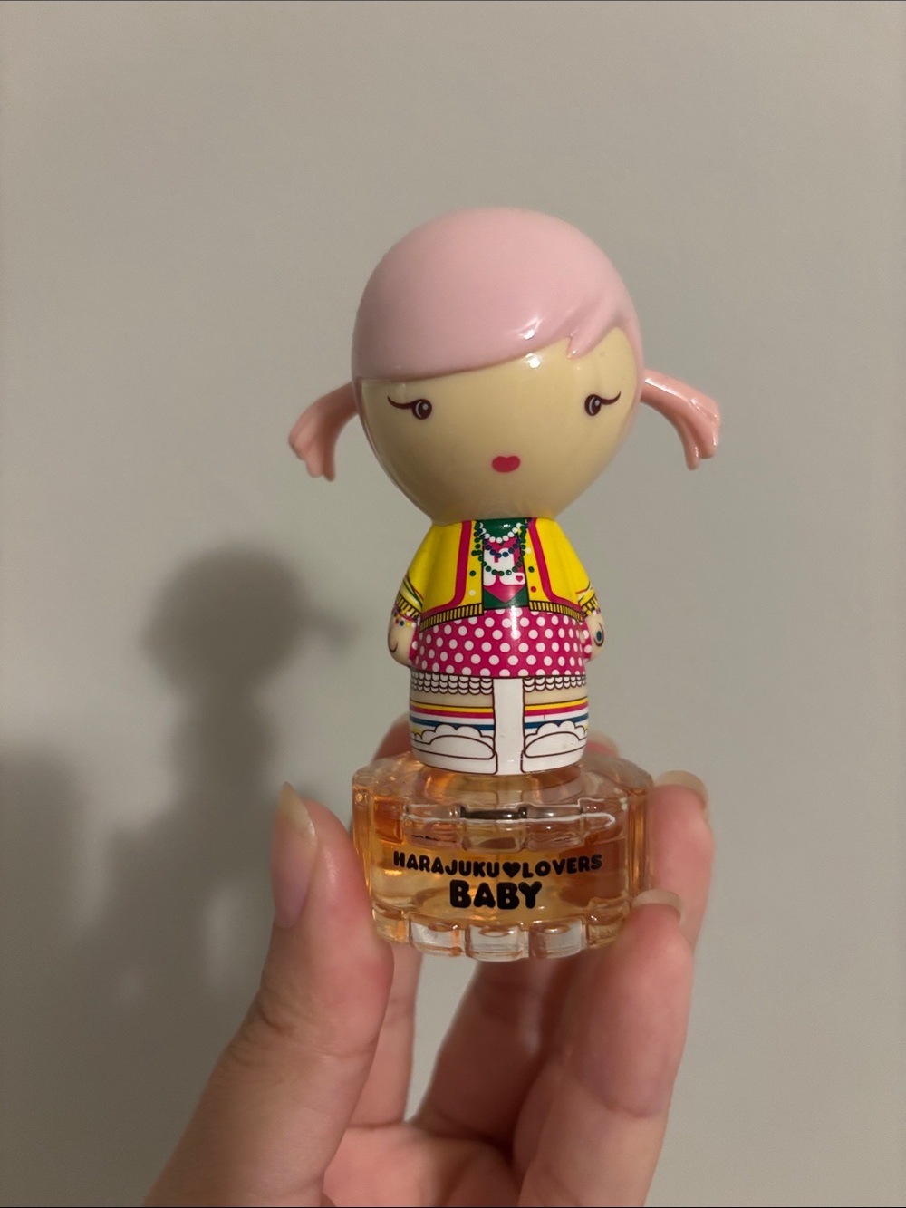 Harajuku Lovers Baby Doll Bottle in Pink, Yellow and White